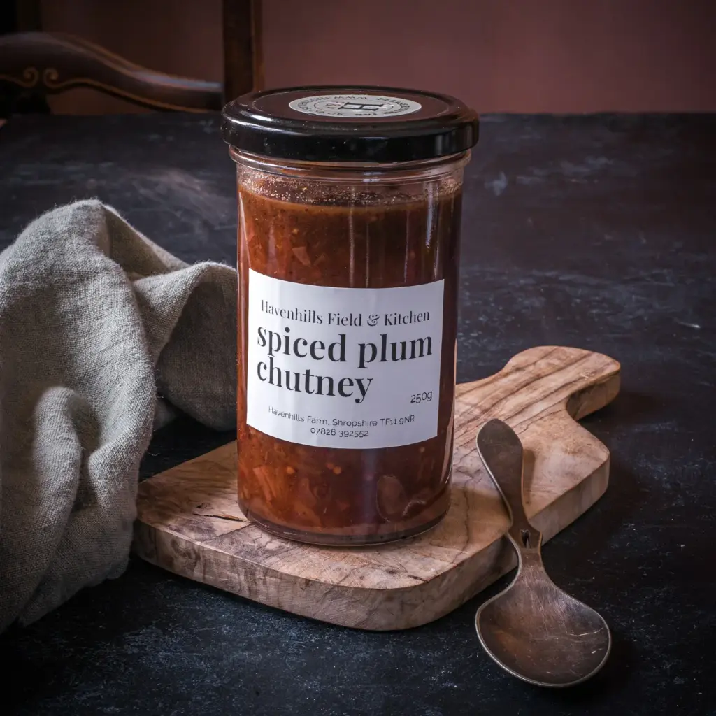 Spiced plum chutney