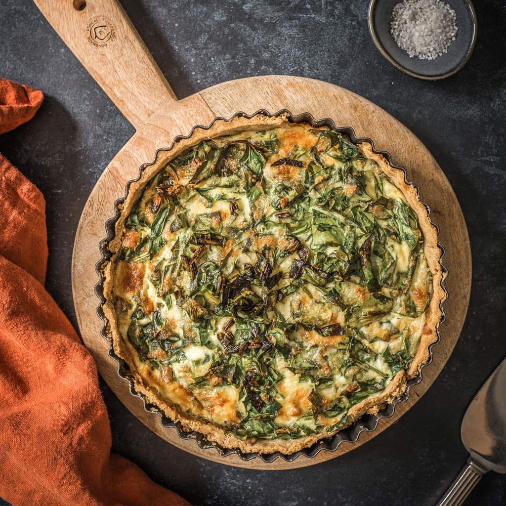 Spinach, Leek and Mushroom Tart