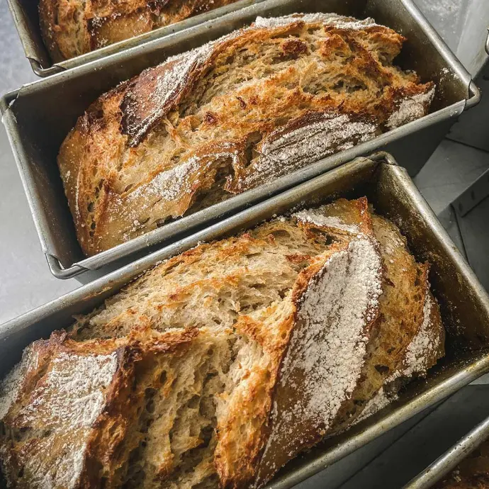 Sourdough loaf with wholegrain