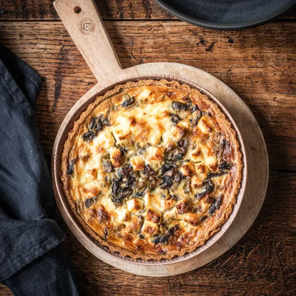 Leek and Mushroom Tart with Feta