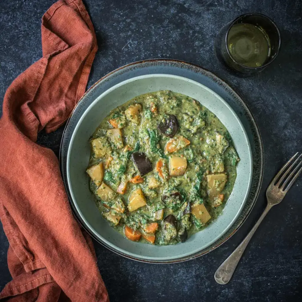 Spring Vegetable Thai green curry (vegan) 