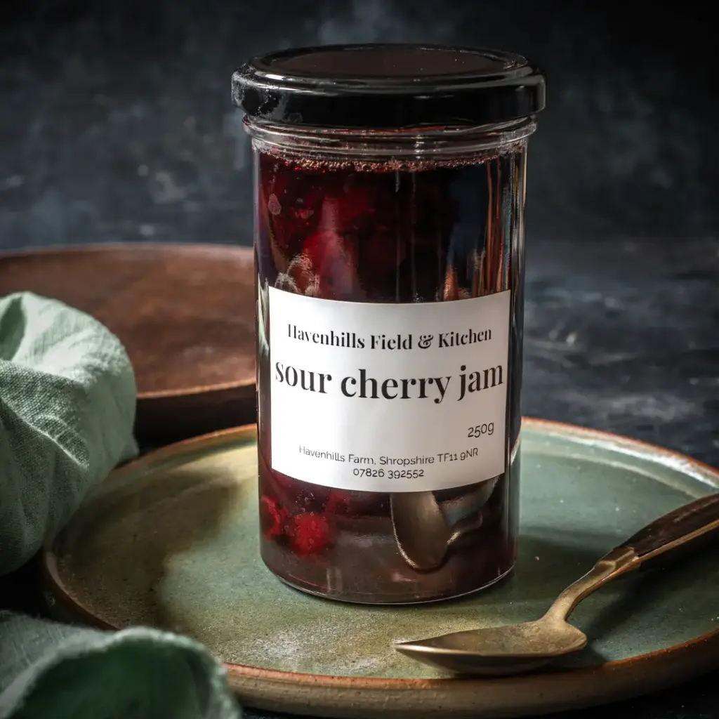 Sour cherry jam