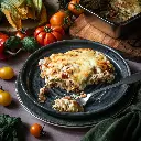 Creamy courgette and tomato lasagne