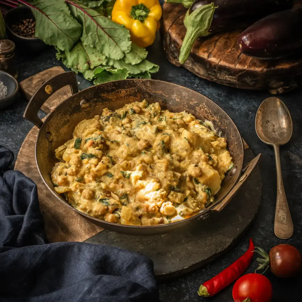 Chickpea and Summer veg korma (2 people)