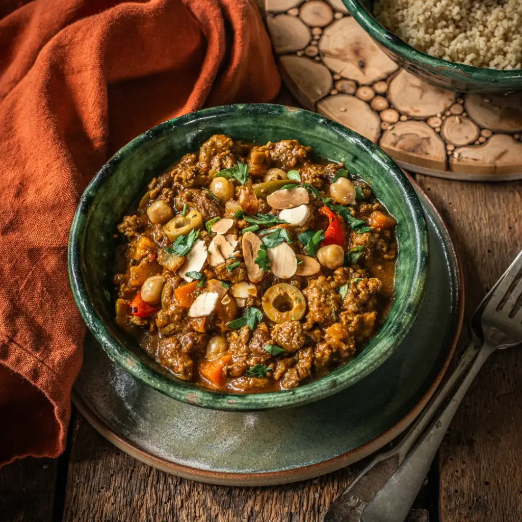 Morroccan venison tagine