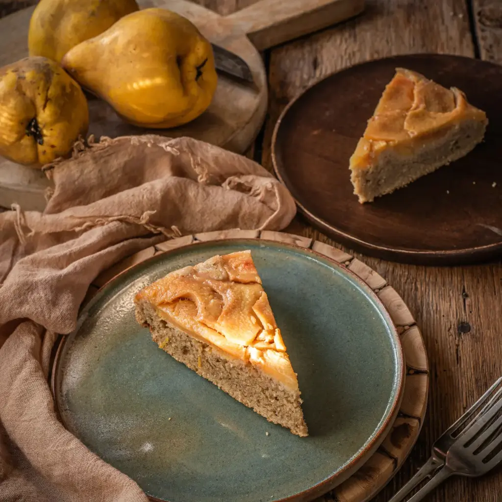 Quince upside down cake