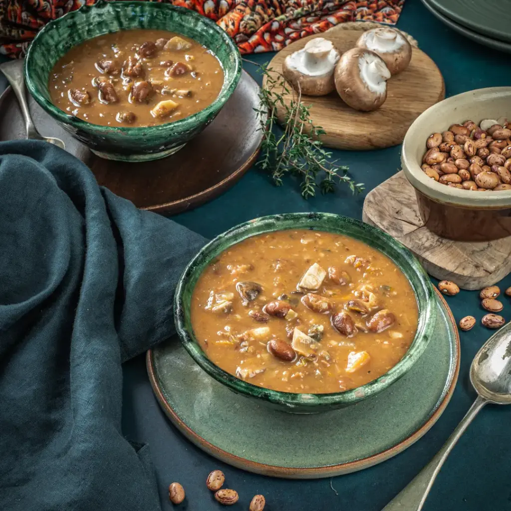 Pheasant and vegetable cassoulet 