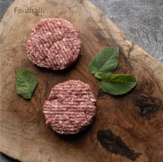  Lamb burgers x 4 - Fordhall Organic Farm