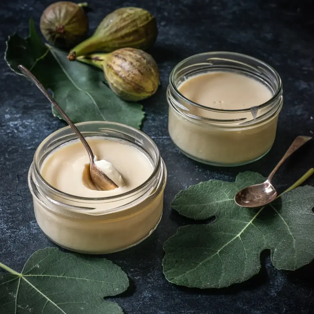 Fig leaf pannacotta
