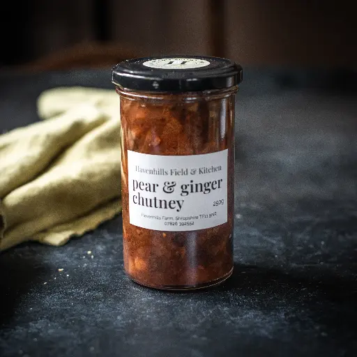 Pear and ginger chutney