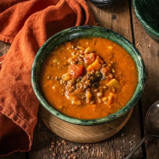 Lentil and vegetable soup