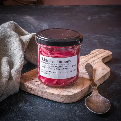Pickled red onions