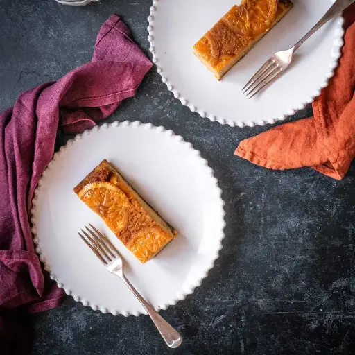 Orange upside down cake