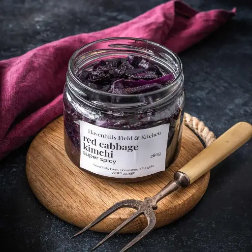Red cabbage kimchi