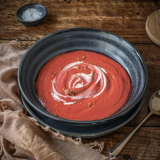 Roasted roots vegetable soup