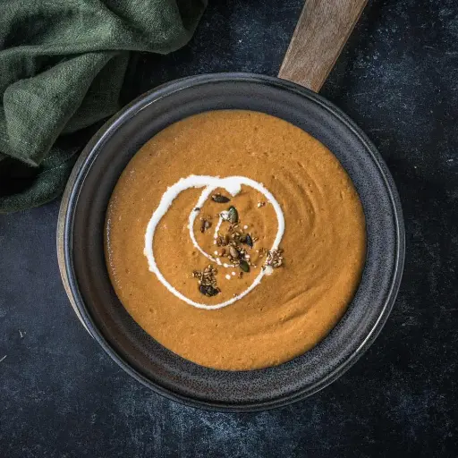 Roasted roots vegetable soup (frozen)