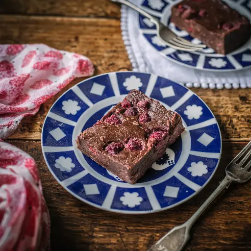Chocolate & raspberry brownie