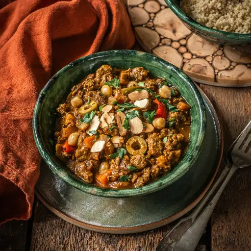 Morroccan venison tagine