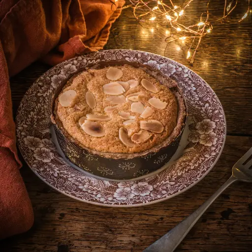 Christmas frangipani tart