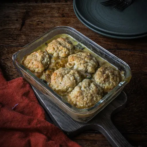 Creamy bean cobbler